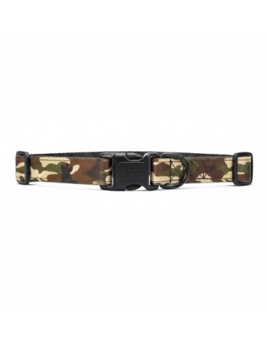 COLLAR DE NYLON DOCO -ESTAMPADO MILITAR MARRON- S REF DCL002