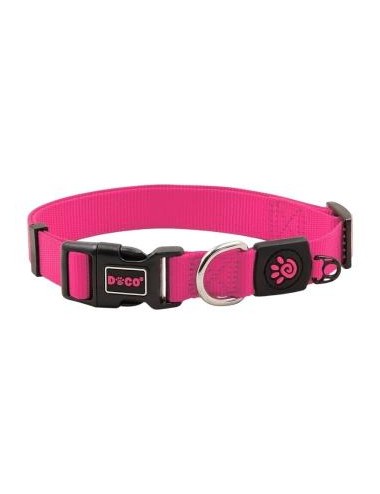 COLLAR DE NYLON DOCO SIGNATURE -ROSADO- L REF DCSN002