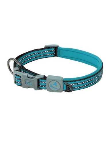 COLLAR DE NYLON DOCO VARIO REFLECTIVO -CELESTE- S REF DCV002