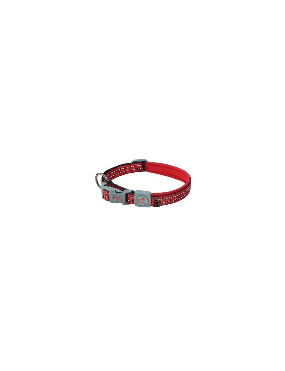 COLLAR DE NYLON DOCO VARIO REFLECTIVO -ROJO- S REF DCV002