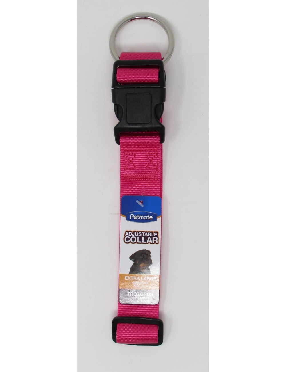 COLLAR PETMATE NYLON ADJUST. ROSADO XGRANDE REF. 11082