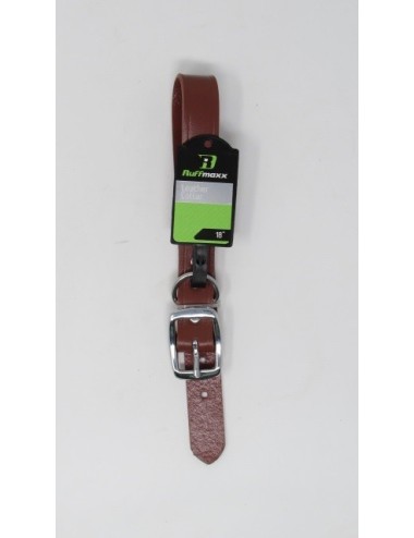 COLLAR PETMATE RUFFMAXX CUERO MARRON PEQUEÑO REF. 10829