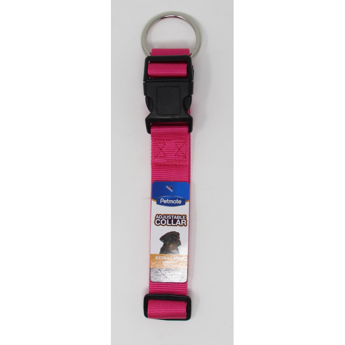 COLLAR PETMATE NYLON ADJUST. ROSADO XGRANDE REF. 11082