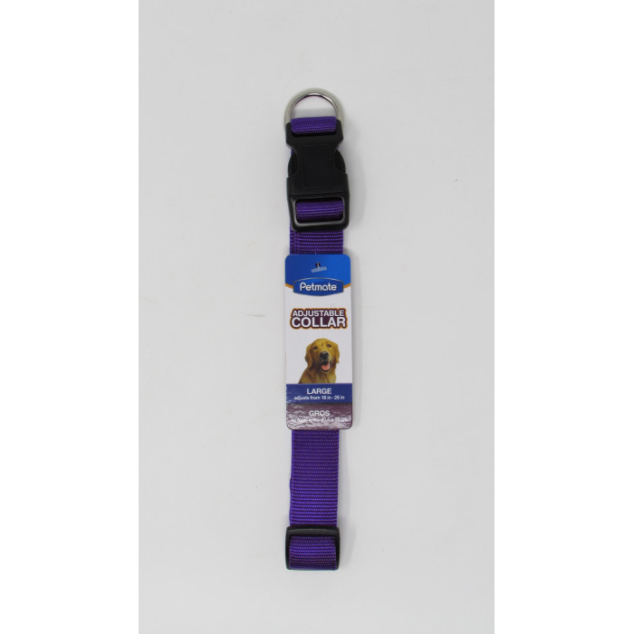 COLLAR PETMATE NYLON ADJUST. LILA GRANDE REF. 10980