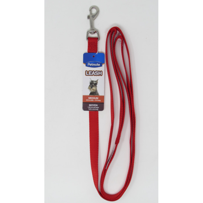 TIRADOR PETMATE NYLON ROJO MEDIANO REF. 15056