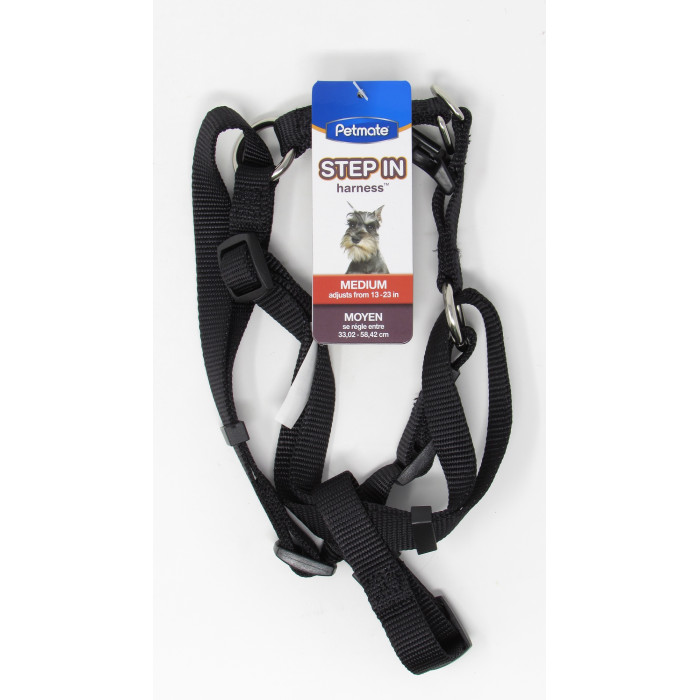 PECHERA PETMATE NYLON AJUST. NEGRO MEDIANO REF. 11235