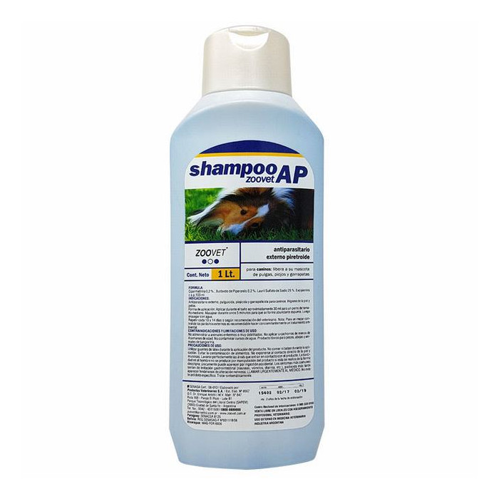 SHAMPOO ZOOVET A.P. (PERROS) FRASCO X 1 LITRO