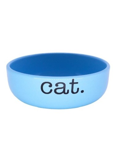 COMEDERO CERAMICO AZUL PARA GATO - REF.: 11582