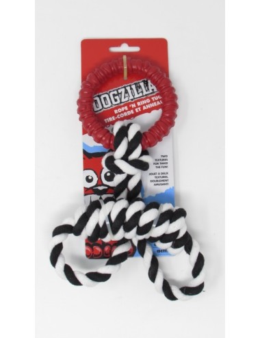 JUGUETE PETMATE DOGZILLA ROPE N RING TUG REF. 52040