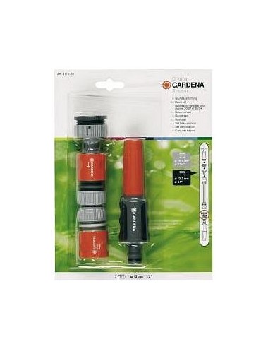 CONJUNTO BASICO LANZA DE RIEGO -GARDENA- 18291-20 CON ACOPLES