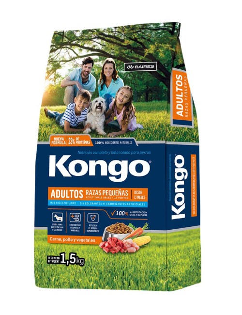 KONGO ADULTO RAZAS PEQUEÑAS X 15 KG