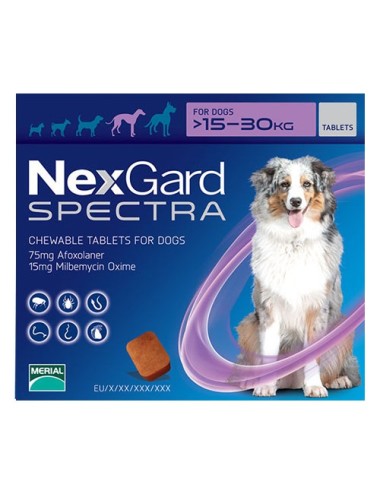 NEXGARD SPECTRA (15,1 A 30 KG.)