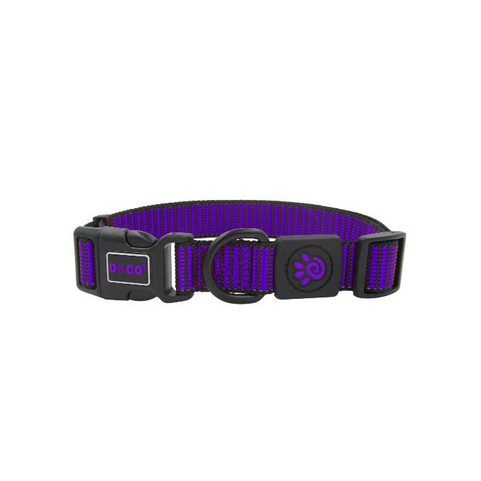 COLLAR DE NYLON DOCO PATTERN -MORADO- S REF DCS008