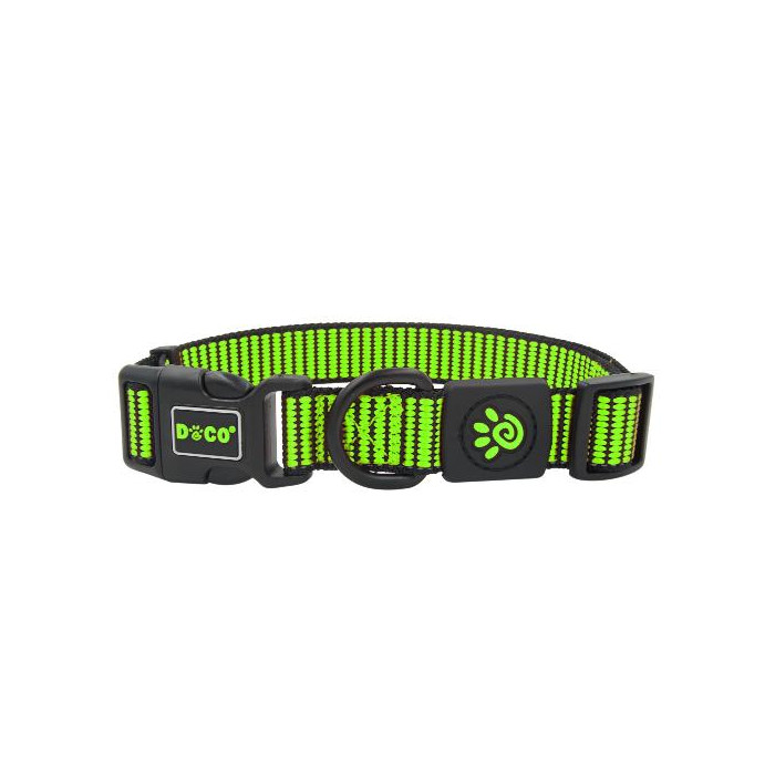 COLLAR DE NYLON DOCO PATTERN -VERDE- S REF DCS008