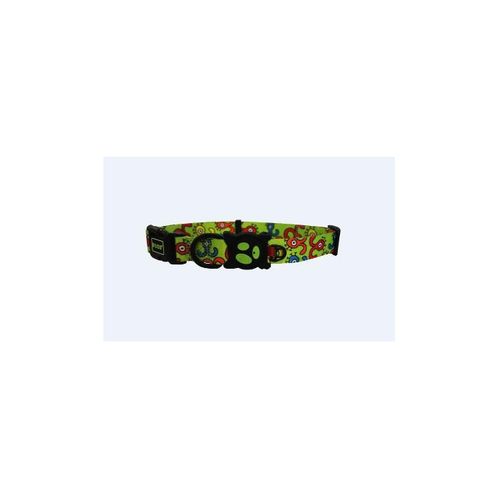 COLLAR DE NYLON DOCO -ESTAMPADO VERDE- S REF DCL002