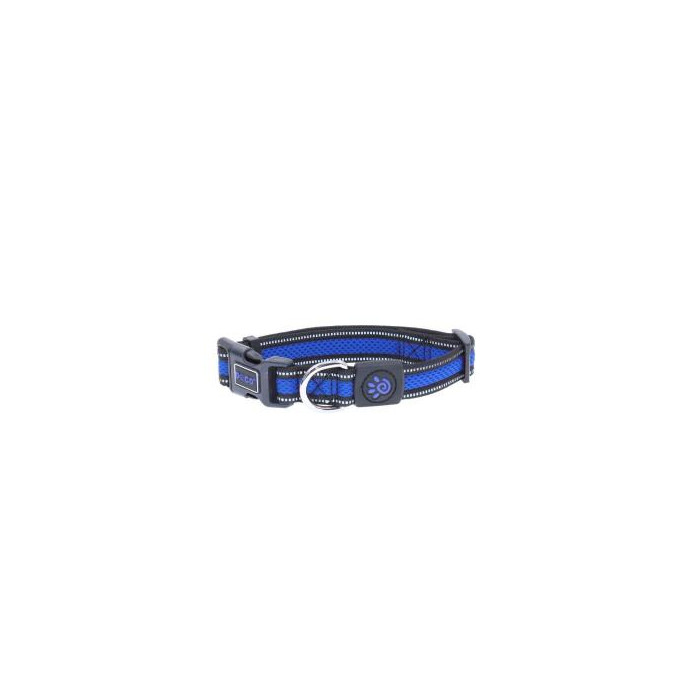 COLLAR DE NYLON DOCO REFLECTIVA -AZUL- S REF DCA002