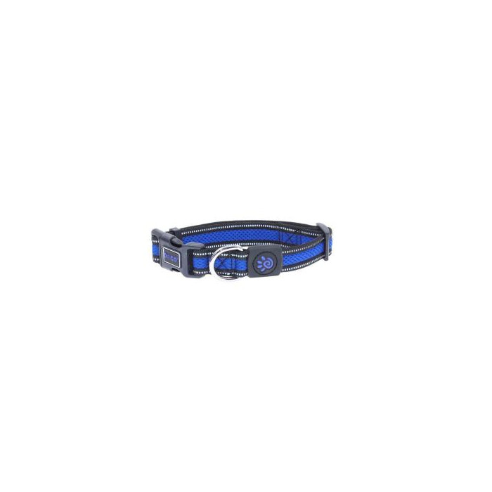 COLLAR DE NYLON DOCO REFLECTIVA -AZUL- L REF DCA002