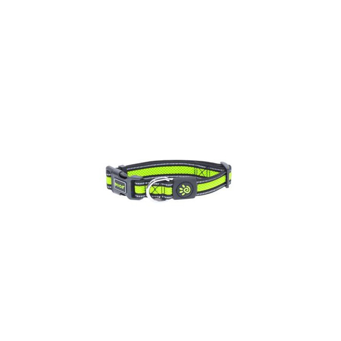 COLLAR DE NYLON DOCO REFLECTIVA -VERDE- L REF DCA002