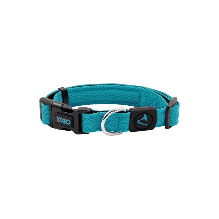 COLLAR DE NYLON DOCO PUFFY -CELESTE- XS REF DCA102