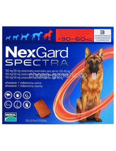 NEXGARD SPECTRA (30,1 A 60 KG.)