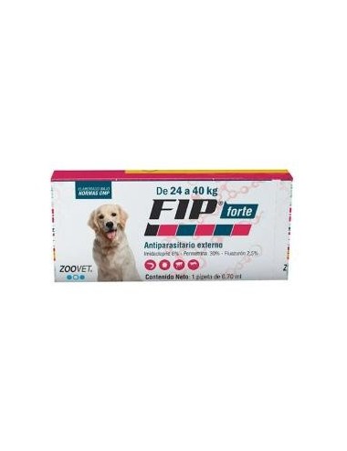 FIP FORTE PERROS DE 24 A 40 KILOS X 1 PIPETA (UNIDAD)