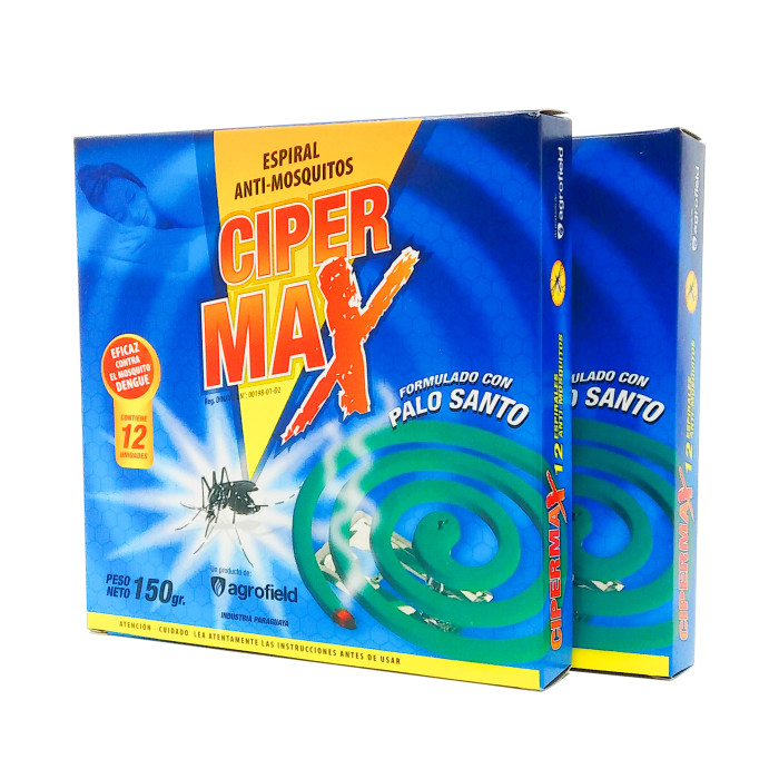 CIPERMAX ESPIRALES X 12 UNIDADES***