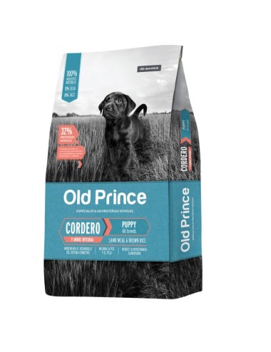 OLD PRINCE CORDERO Y ARROZ CACHORRO X 15KG.