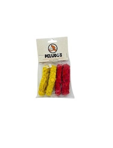 HUESO COMESTIBLE COSTILLITA DE COLORES X 4 UNIDADES