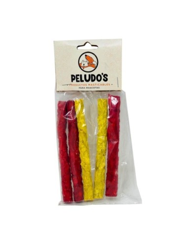 HUESO COMESTIBLE PALITOS DE COLORES X 5 UNIDADES