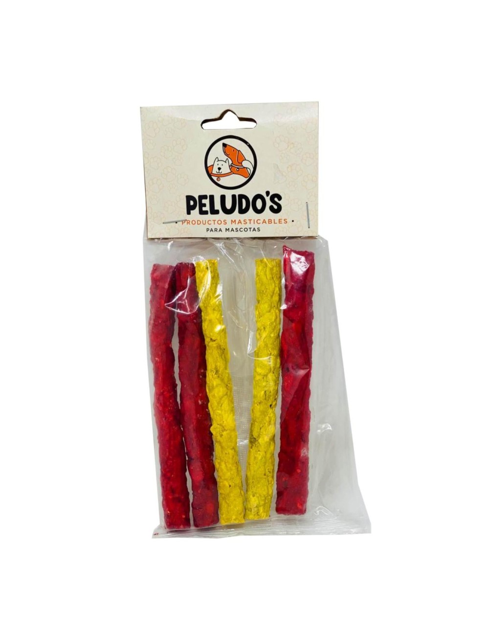 HUESO COMESTIBLE PALITOS DE COLORES X 5 UNIDADES