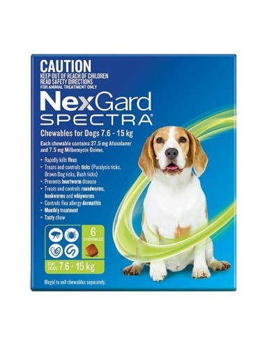 NEXGARD SPECTRA (7,6 A 15 KG.)