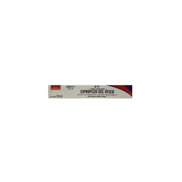 CIPROPLUS GEL OTICO - JERINGA X 10 C.C.