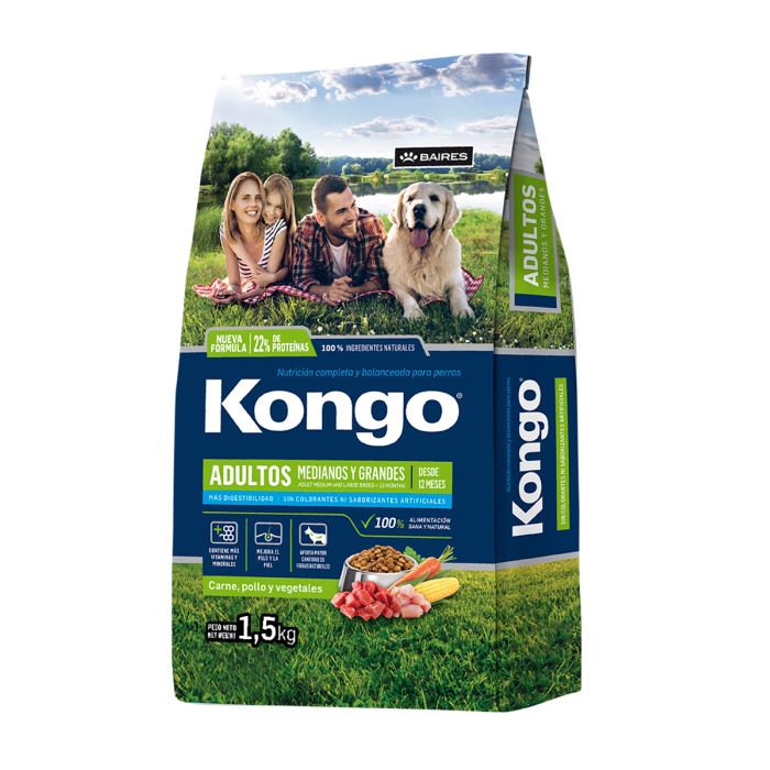 KONGO ADULTO MEDIANOS Y GRANDES X 1,5 KG