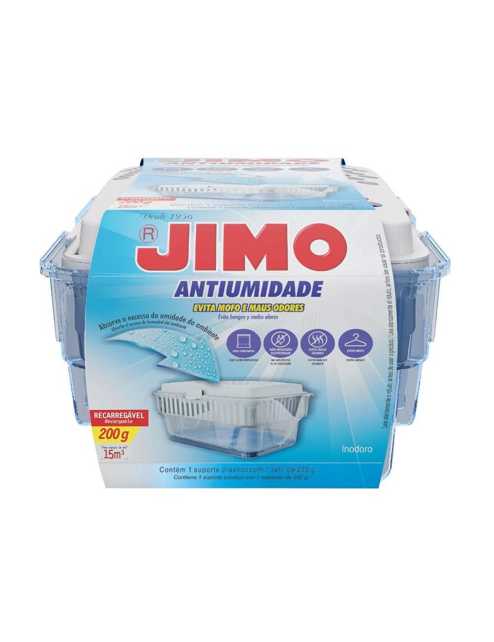JIMO ANTIHUMEDAD APARATO + REFIL X 200 GRAMOS