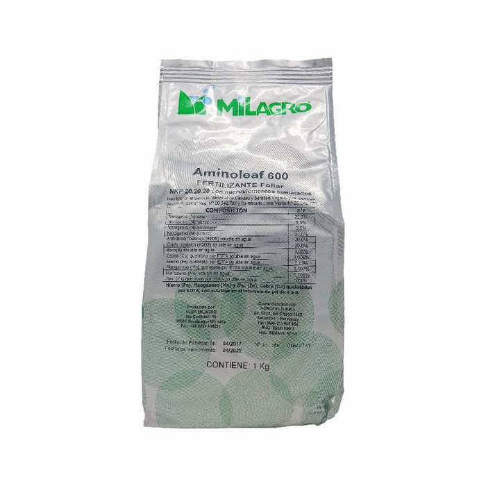 AMINOLEAF 600 (20-20-20) BOLSA X 1 KILO