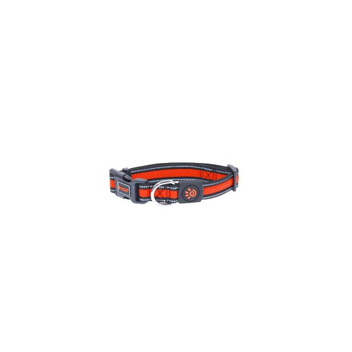 COLLAR DE NYLON DOCO REFLECTIVA -NARANJA- S REF DCA002