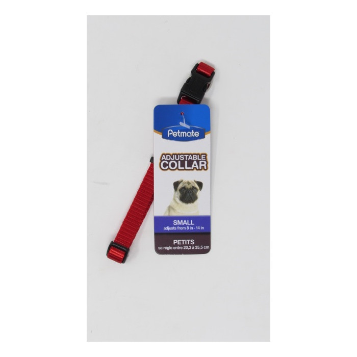 COLLAR PETMATE NYLON ADJUST. ROJO PEQUEÑO REF. 0312306