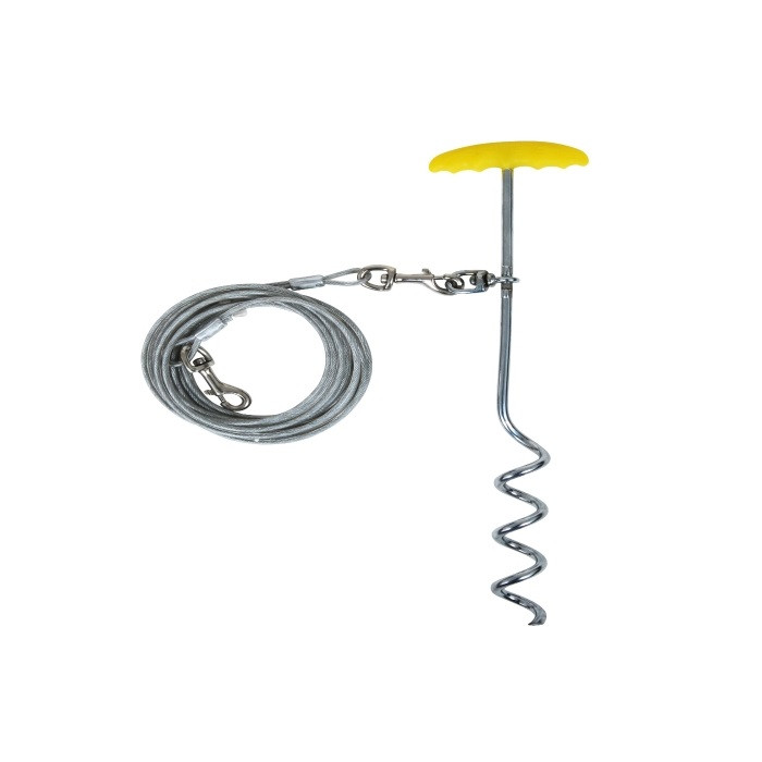 ESTACA PETMATE PARA AMARRE COLOR AMARILLO REF. 3420720