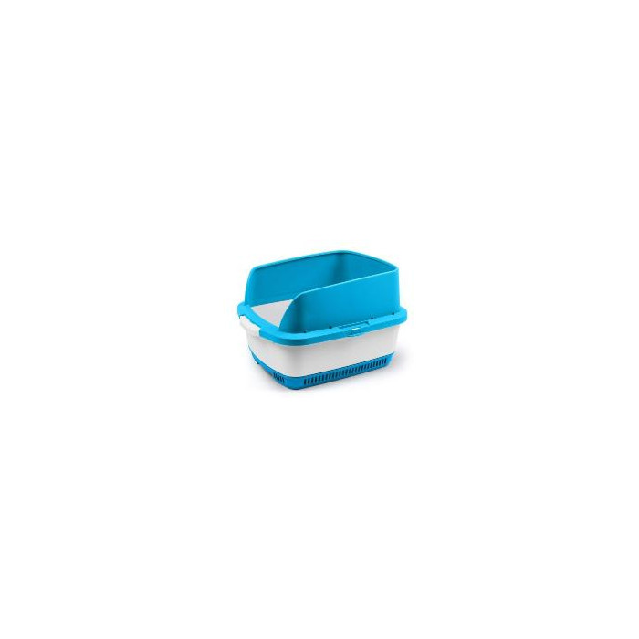 KIT CAJA DE ARENA PARA GATOS CATECO AZUL