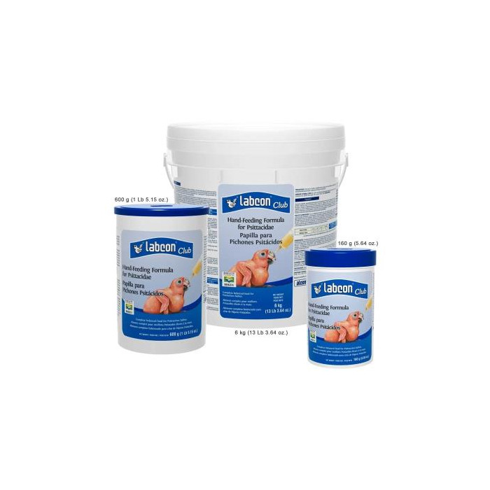 LABCON CLUB PAPILLA PARA PICHONES PSITACIDOS X 600GR