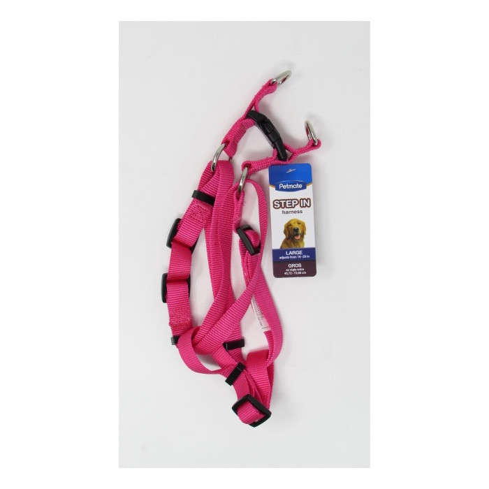 PECHERA PETMATE NYLON AJUST. ROSADO GRANDE REF. 11114***