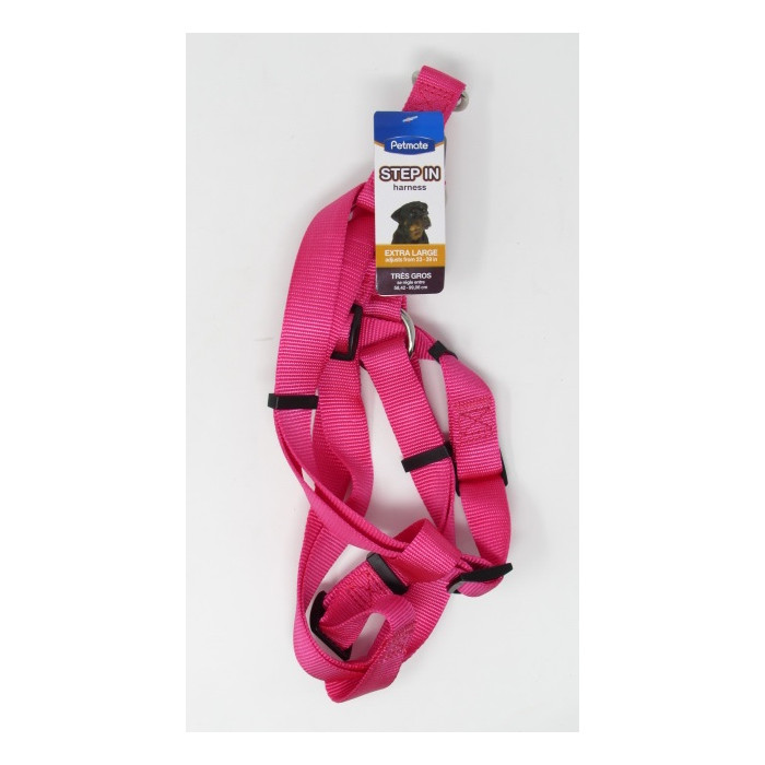 PECHERA PETMATE NYLON AJUST. ROSADO XGRANDE REF. 11115***