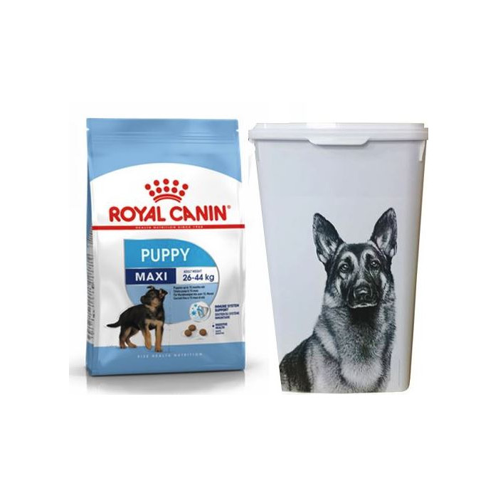 PROMO RCF MAXI PUPPY X 15 KG + BARRIL ROYAL CANIN