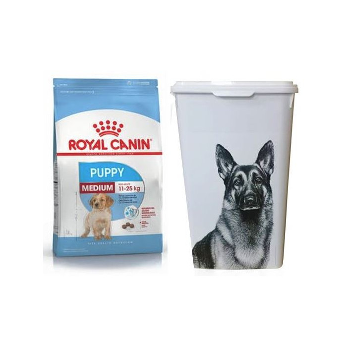 PROMO RCF MEDIUM PUPPY X 15 KG + BARRIL ROYAL CANIN