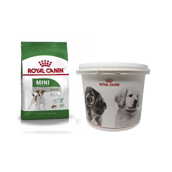 PROMO RCF MINI ADULT X 4 KG + BARRIL ROYAL CANIN