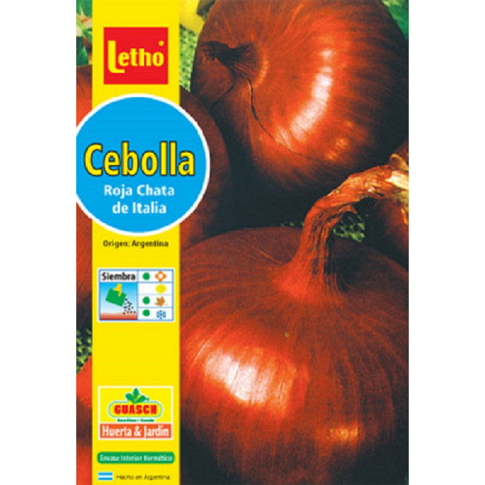 SOBRE DE HORTALIZAS -LETHO-CEBOLLA ROJA- X 4 GRAMOS