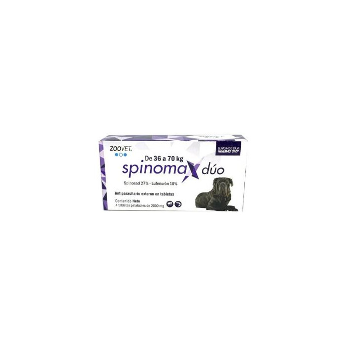 SPINOMAX DUO DE 36 A 70 KILOS X 2 COMPRIMIDOS (UNIDAD)