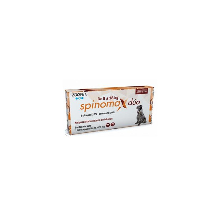 SPINOMAX DUO DE 9 A 18 KILOS X 1 COMPRIMIDO (UNIDAD)