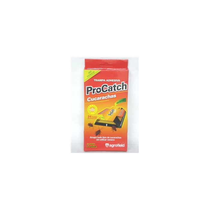 TRAMPA PARA CUCARACHAS -PROCATCH- C-101 X 5 UNID DE 18X9 CM