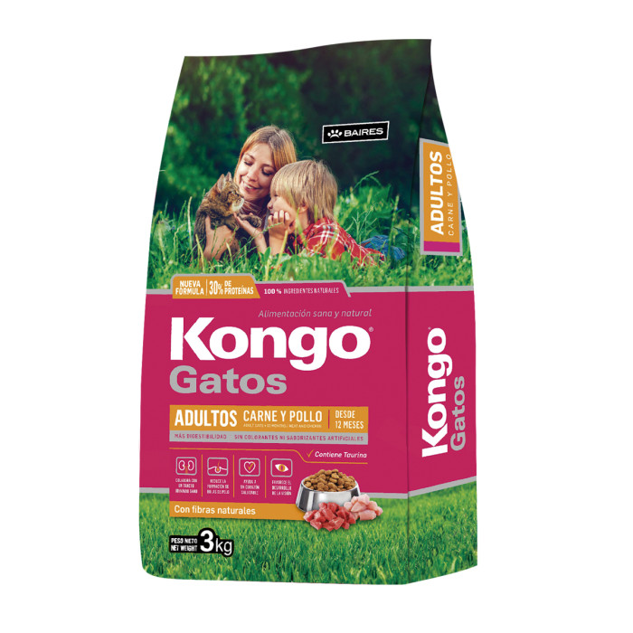 KONGO GATOS CARNE & POLLO X 1 KG